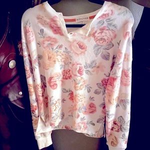 PJ Salvage long sleeve floral top - size Medium